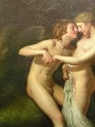 Hugh Douglas Hamilton Cupid and Psyche in the natural bower USA oil painting artist